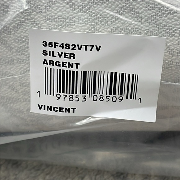 NWT MICHAEL Michael Kors Vincent Large Logo Tote Bag With Card Case Ivory - Picture 9 of 13